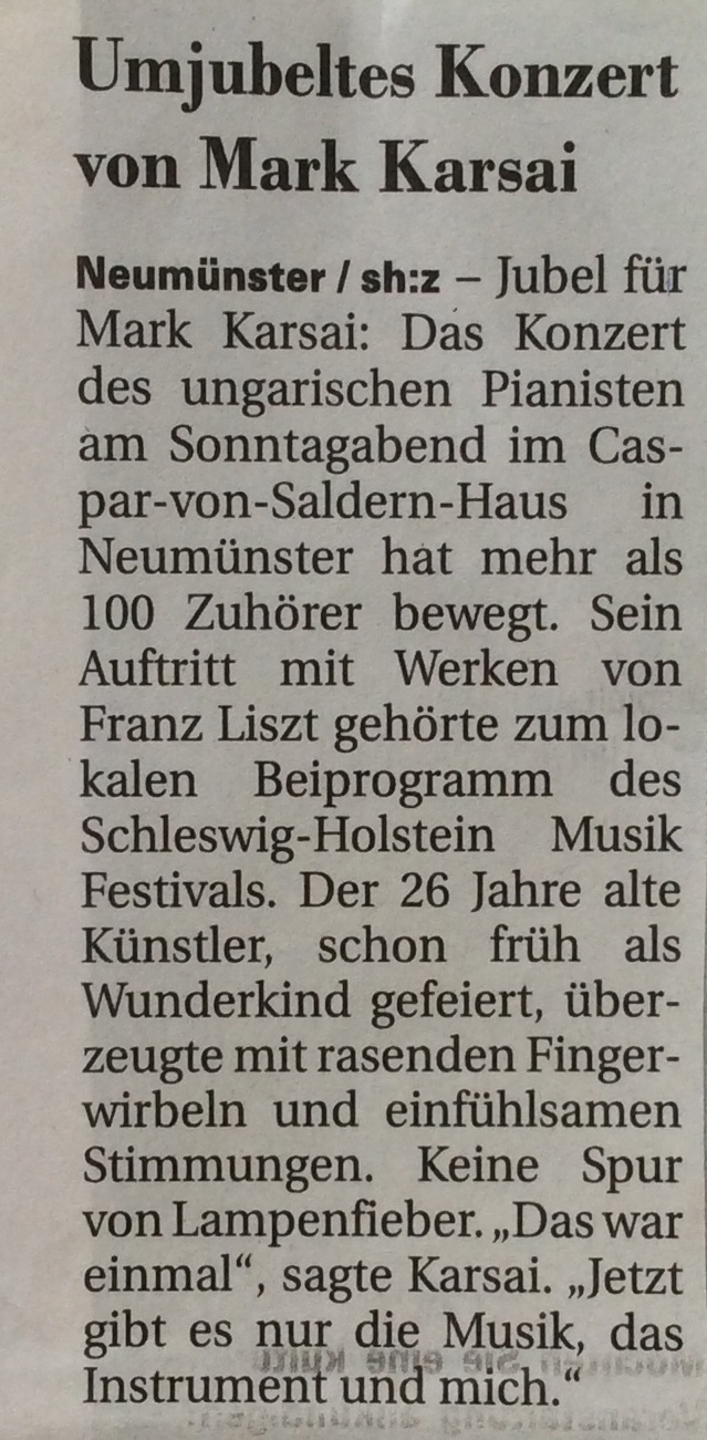 Zeitungsausschnitt Holsteinischer Courier 2007